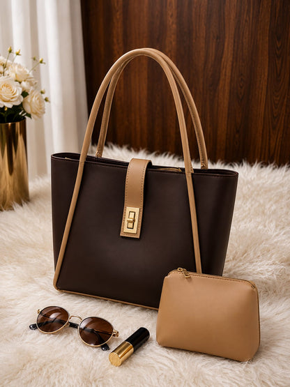Premium Ladies Handbag with Matching Pouch