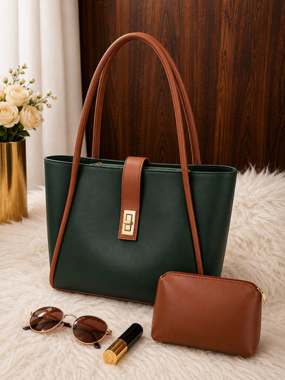 Premium Ladies Handbag with Matching Pouch