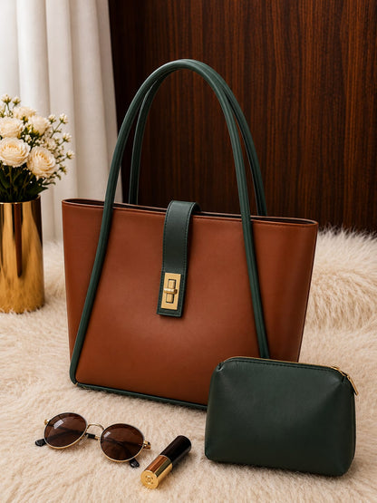 Premium Ladies Handbag with Matching Pouch
