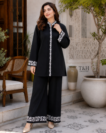 Embroidered Summer Lilan Cord Set