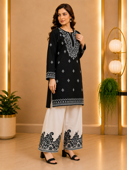 NIBRAS New Arrivals | Pure Cotton Farshi Shalwar 2-Piece Suit